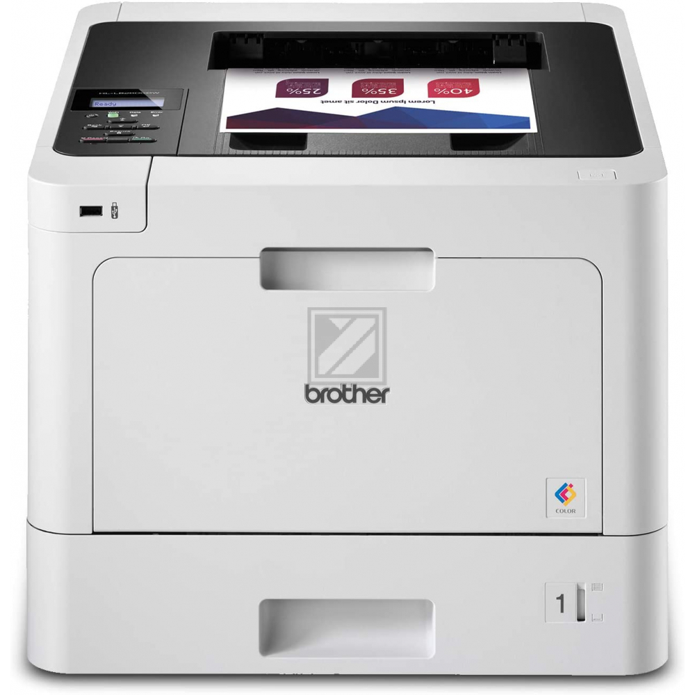 HLL8260CDWG1 BROTHER HLL8260CDW Laserdrucker color A4 Apple Airprint LAN