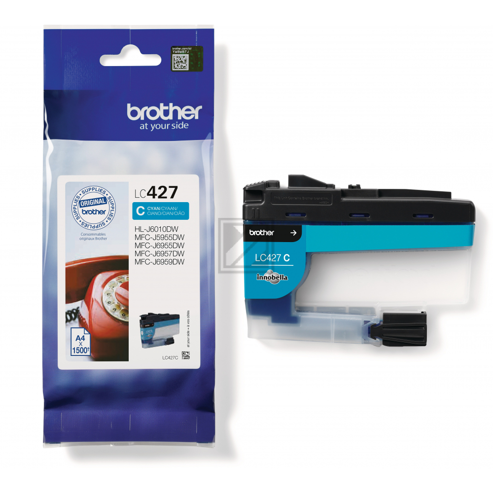 LC427C BROTHER DCPJ/MFCJ Tinte cyan ST 1500Seiten