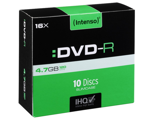 INTENSO DVD-R 4.7GB 16x (10) SC 4101652 Slim Case