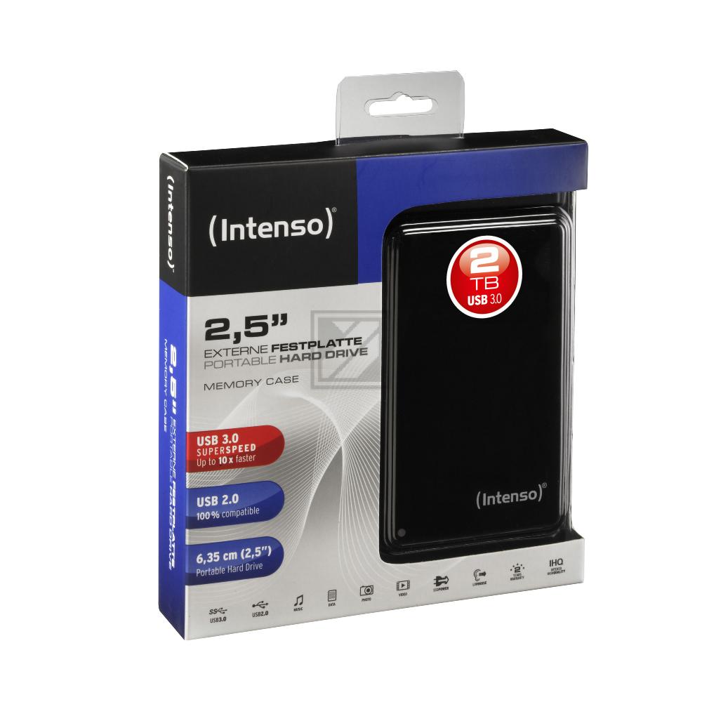 INTENSO 2.5 HDD MEMORY CASE 2TB 6021580 USB 3.0 extern