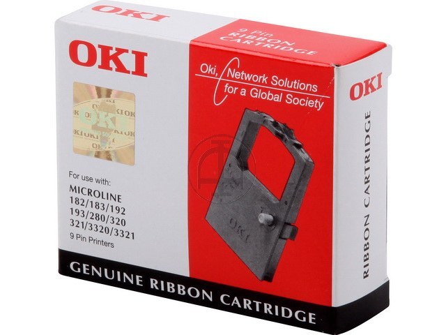 09002303 OKI ML182 FBK NYLON SCHWARZ 3Mio Zeichen