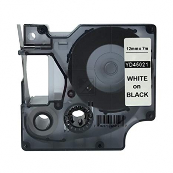 S0720610 DYMO D1 Schriftband 12mm weiss schwarz 7 Meter