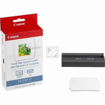 7429B001 CANON KC18IS Selphy CP Tinte+Fotopapier 18Blatt