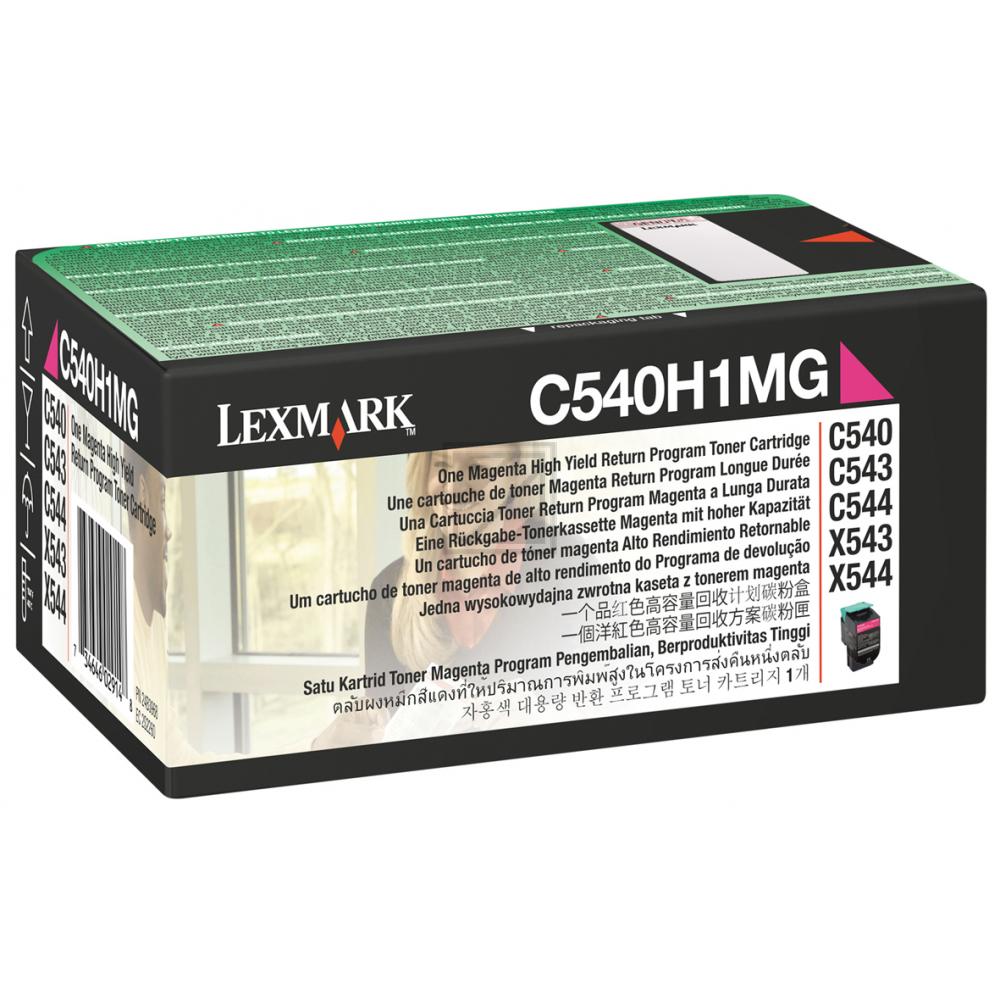 C540H1MG LEXMARK C54x/X54x Toner magenta HC return 2000Seiten