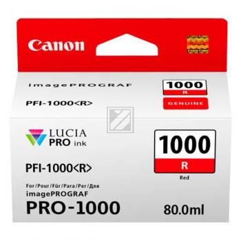 0554C001 CANON PFI1000R IPF Tinte red 3165Seiten 80ml