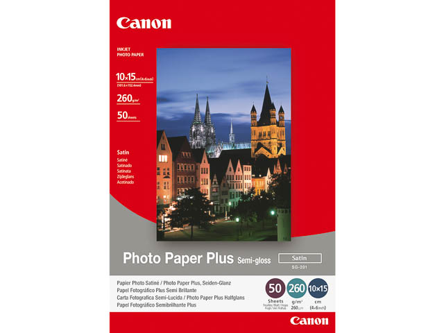 SG201 CANON FOTOKARTEN 10x15cm 1686B015 50Blatt 260gr satiniert
