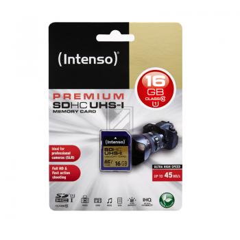 INTENSO SDHC KARTE UHS-I 16GB 3421470 Klasse 10