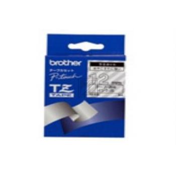 TZE135 BROTHER PT Schriftband 12mm klar weiss 8 Meter laminiert