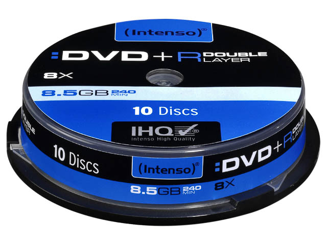 INTENSO DVD+R DL 8.5 GB 8x (10) CB 4311142 Cake Box