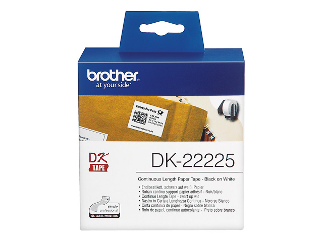DK22225 BROTHER PT QL550 ETIKETTEN WEISS 30,48mx38mm