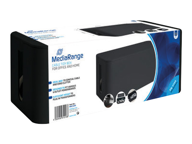 MEDIARANGE KABELBOX GROSS 405x133x155mm MRCS308 schwarz