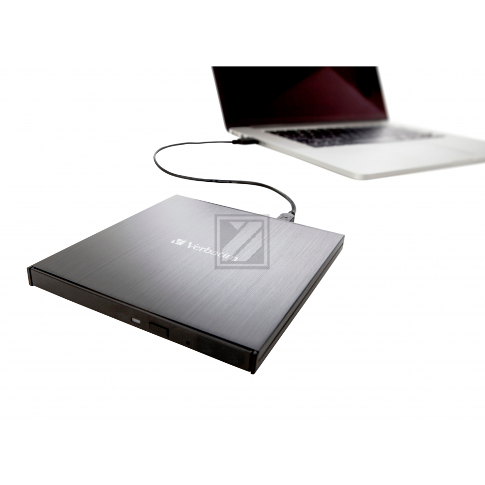 VERBATIM EXTERNAL SLIMLINE WRITER 43886 CD/DVD USB-C schwarz