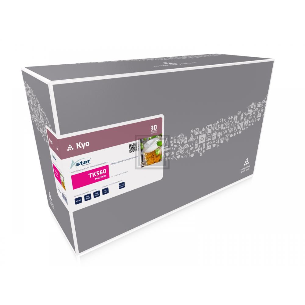 AS12560 ASTAR KYOCERA TK560 FSC Toner magenta rebuilt 10.000Seiten Chip