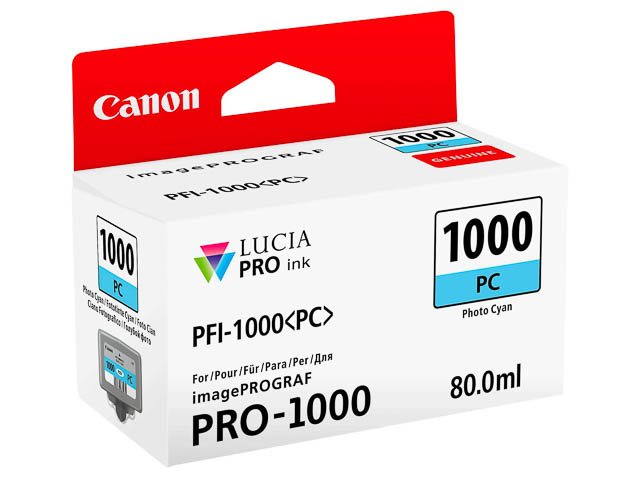 PFI1000PC CANON PRO1000 FOTOTINTE CYAN 0550C001 80ml 5140Seiten