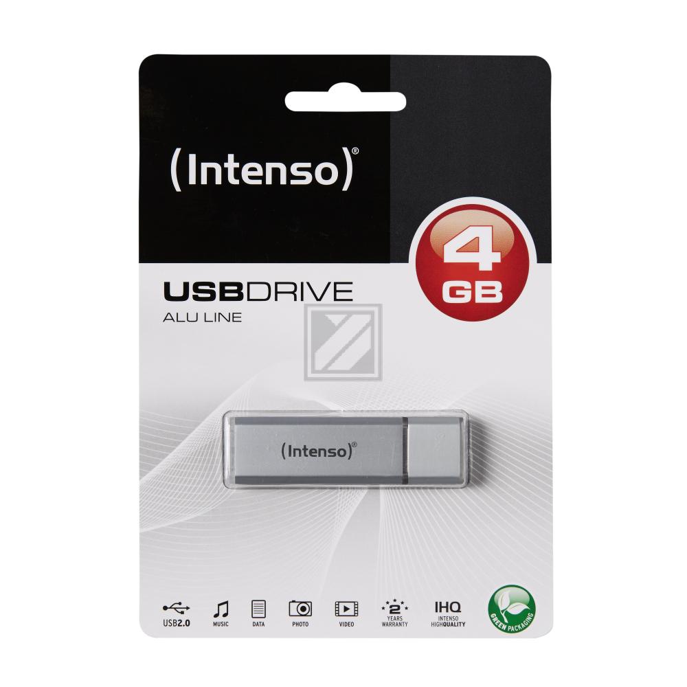 INTENSO ALU LINE USB STICK 4GB 3521452 28MB/s USB 2.0 silber