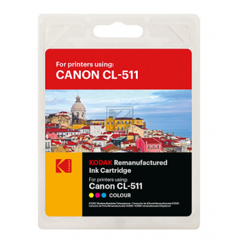 185C051113 KODAK CANON CL511 MP Tinte 3color rebuilt 244Seiten Blister 12ml