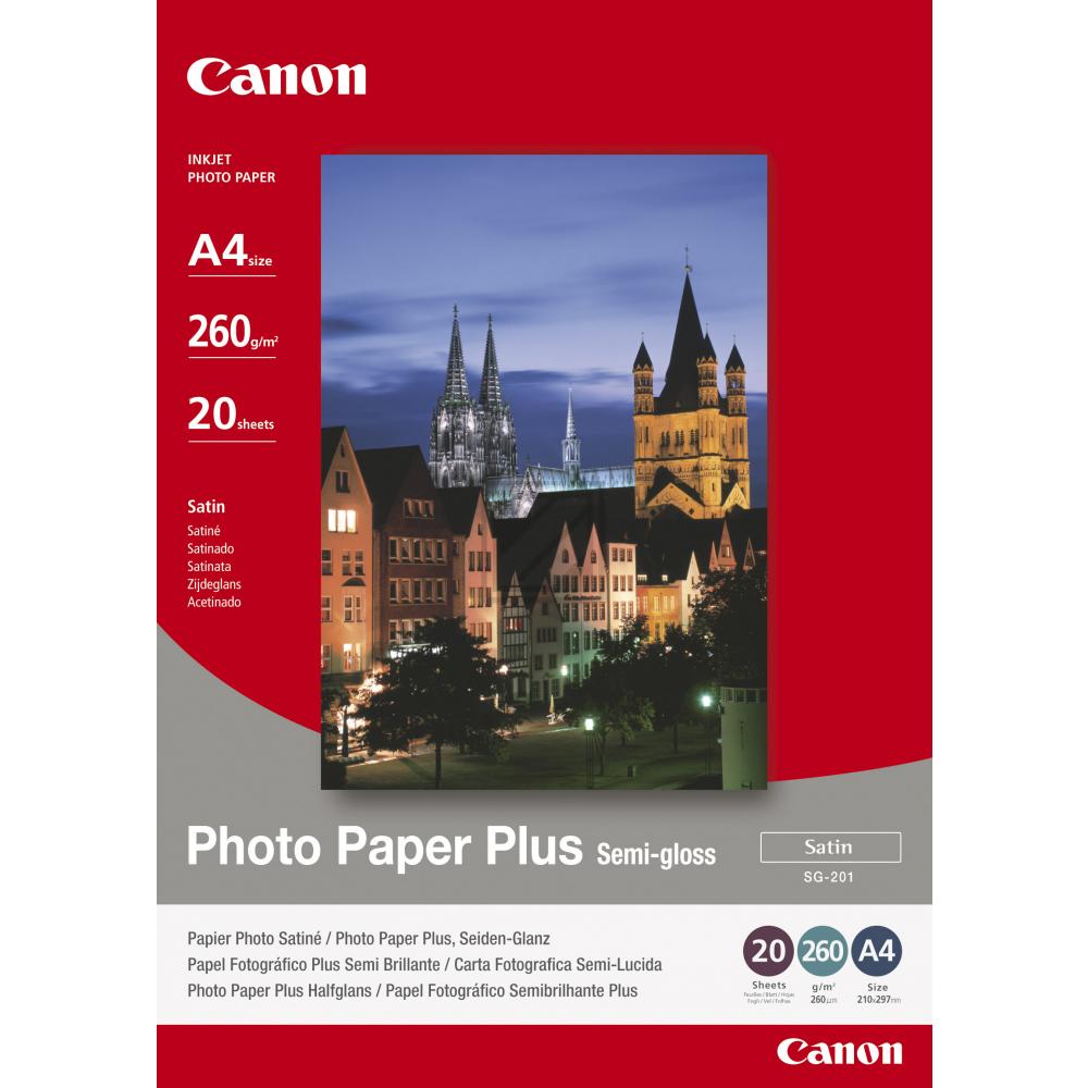 1686B021 CANON Fotopapier A4 (210x297mm) 20Blatt weiss SG201 260gr glaenzend