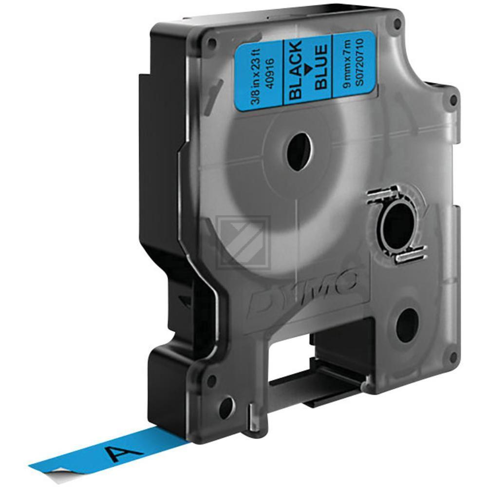 S0720710 DYMO D1 Schriftband 9mm schwarz blau 7 Meter