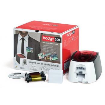 B22U0000RS EVOLIS Badgy 200 Kartendrucker TTR FBK+Karten+Lizenz
