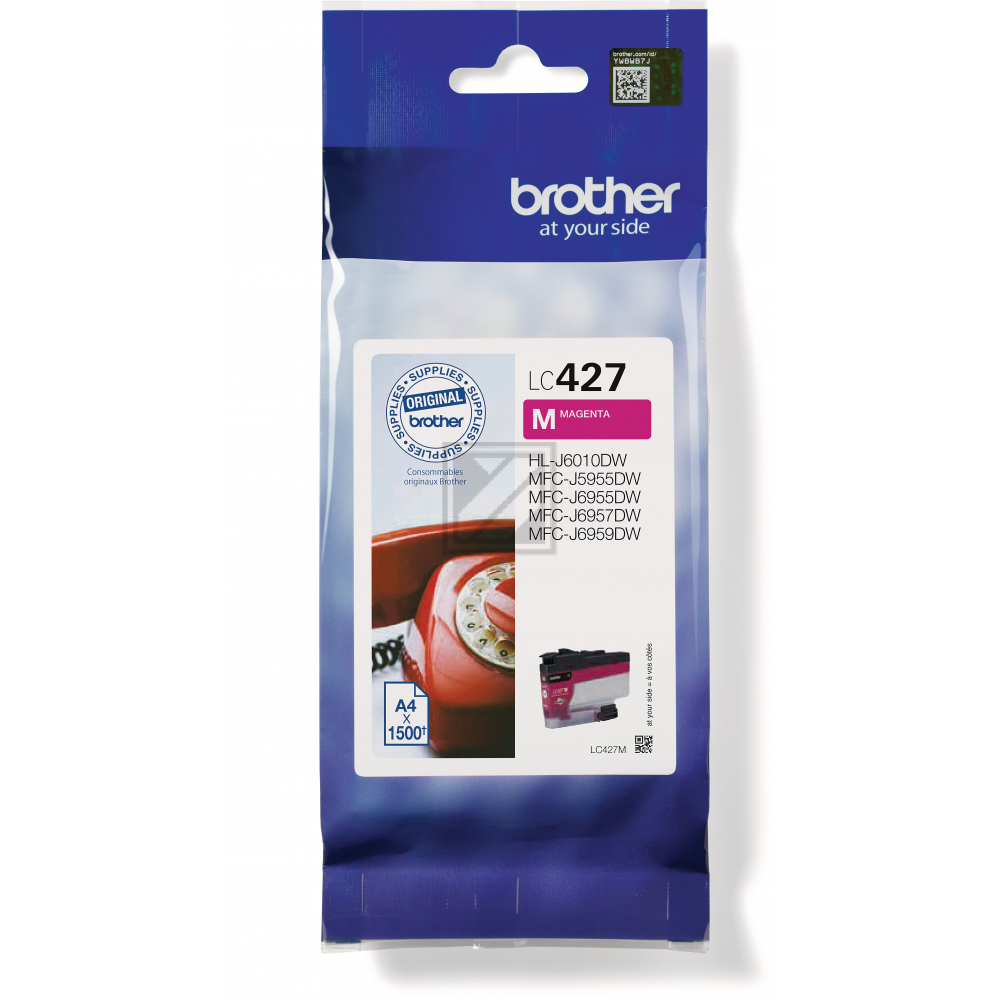 LC427M BROTHER DCPJ/MFCJ Tinte magenta ST 1500Seiten
