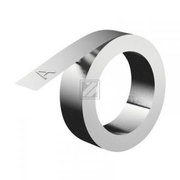 32500 DYMO Praegeband 12mm metallgrau 6,4 Meter nicht klebend rostfrei Stahl
