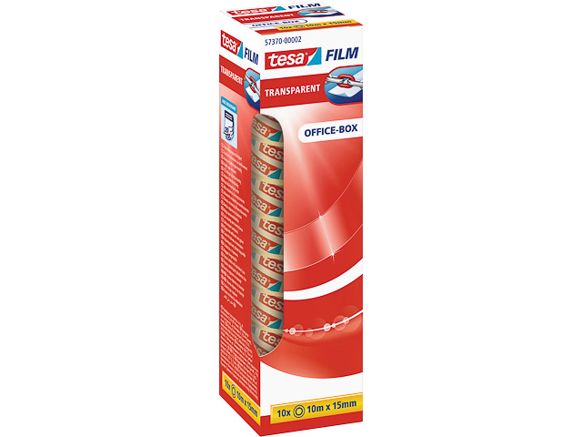 TESAFILM KLEBEFILM OFFICE BOX 10er PACK 57370-00002-11 10mx15mm transparent