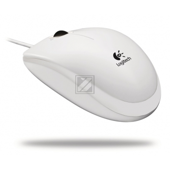 910-003360 LOGITECH B100 Maus 3Tasten Kabel optisch USB 800dpi weiss 2.4GHz