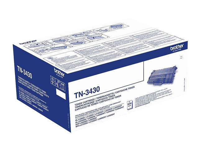 TN3430 BROTHER DCPL5500DN TONER BLACK ST 3000Seiten Standard Kapazitaet