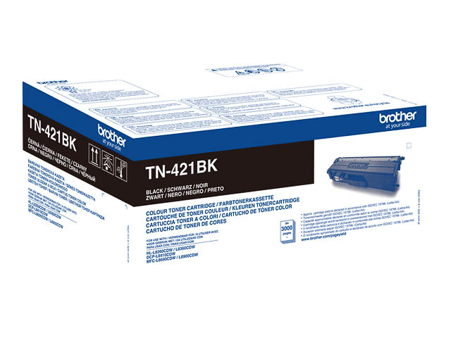 TN421BK BROTHER HLL8260CDW TONER BLK ST 3000Seiten Standard Kapazitaet