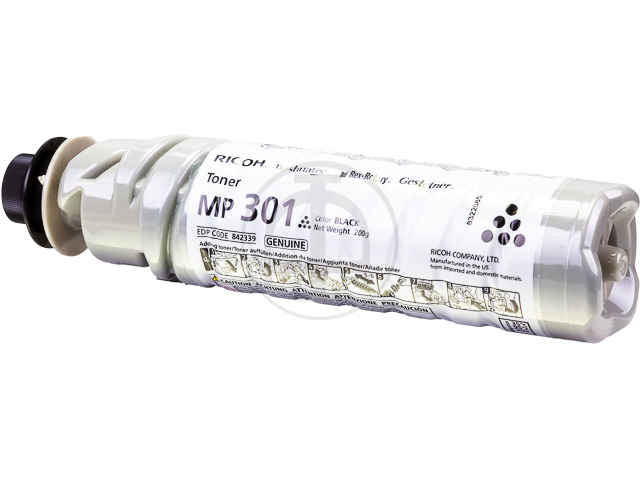 842339 RICOH MP301SP TONER BLACK Type MP301E 8000Seiten