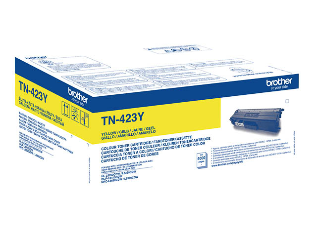 TN423Y BROTHER HLL8260CDW TONER YEL HC 4000Seiten hohe Kapazitaet