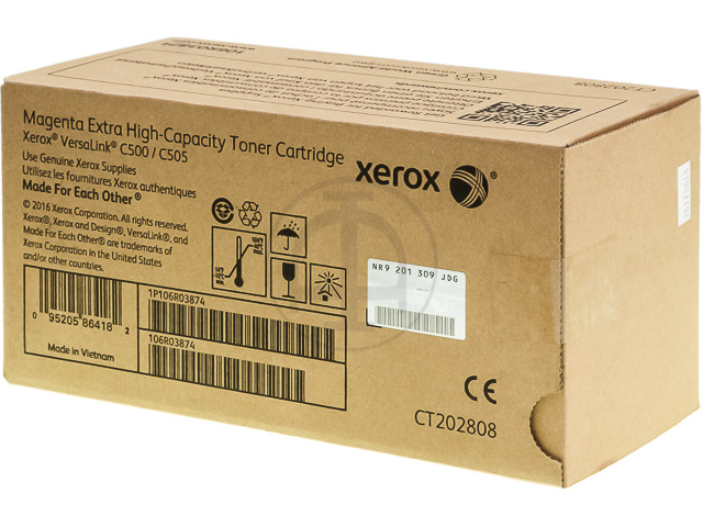 106R03874 XEROX VERSALINK C500 TONER MA 9000Seiten extra hohe Kapazitaet