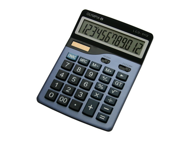 OLYMPIA LCD5112 TASCHENRECHNER BLAU 941911005 12stelliges Display