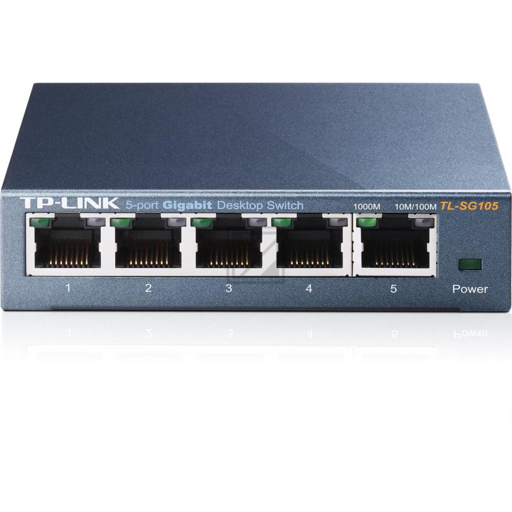 TP-LINK TL-SG105 DESKTOP SWITCH Standalone 5xRJ45 blau unmanaged