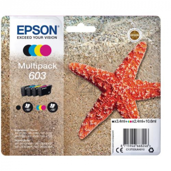 C13T03U64010 EPSON Nr.603 XP Tinte (4) cmyk ST 1x3,4/3x2,4 ml