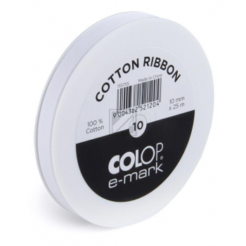 155755 COLOP E-Mark Ribbon 10 Baumwolle 25m 10mm