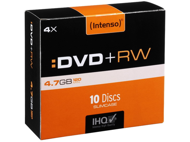 INTENSO DVD+RW 4.7GB 4x (10) SC 4211632 Slim Case