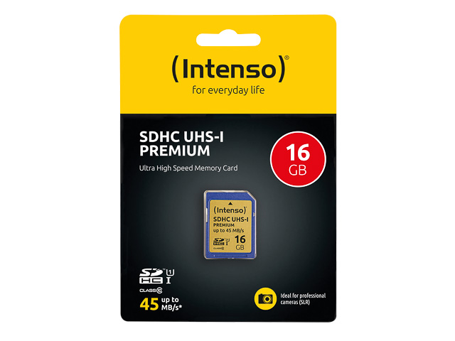 INTENSO SD KARTE UHS-I 16GB 3421470 Klasse 10