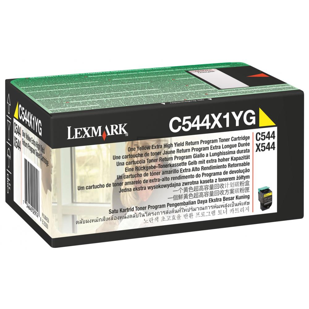 C544X1YG LEXMARK C54x/X54x Toner yellow return 4000Seiten