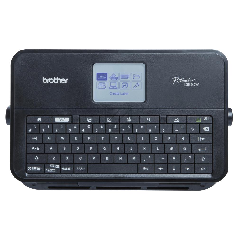 PTD800WZG1 BROTHER PT D800W Beschriftungsgeraet QWERTZ DE 3,5-36mm