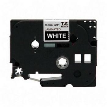 TZE325 BROTHER PT Schriftband 9mm schwarz weiss 8 Meter laminiert