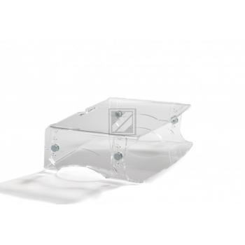 BNEQR130 BAKKER Q-riser 130 Monitorstaender 50kg einzeln transparent