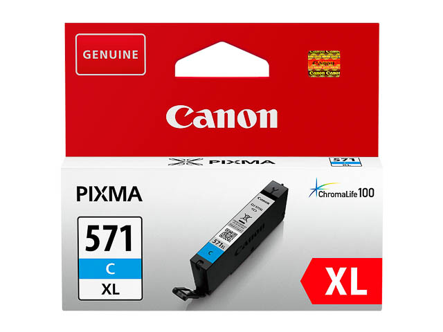 CLI571XLC CANON MG5750 TINTE CYAN HC 0332C001 Nr.571XL 11ml hohe Kapazitaet