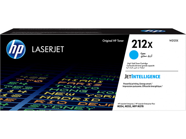 W2121X HP CLJ M554 TONER CYAN HC HP212X 10.000Seiten hohe Kapazitaet