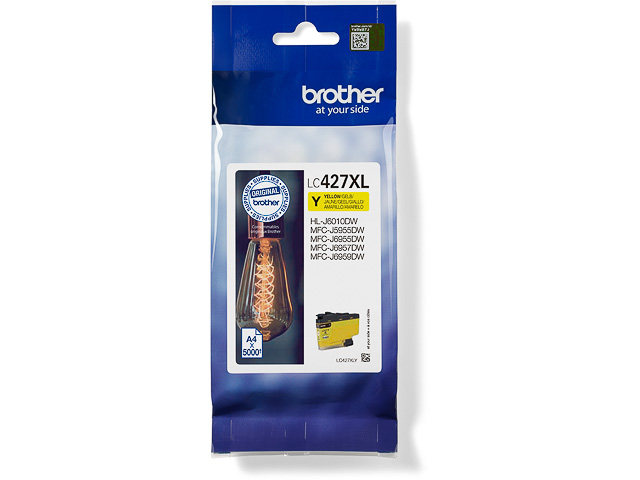 LC427XLY BROTHER MFCJ5955DW TINTE YEL 5000Seiten hohe Kapazitaet