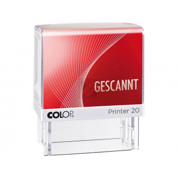 151610 COLOP Printer 20 Textstempel Text - Gescannt - rot