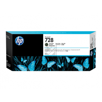 F9J68A HP 728 DNJ Tinte matt black HC 300ml