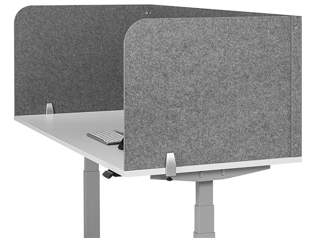 BNESSULGY160D60 BAKKER 160x60x60cm Schutzwand U-Form hellgrau