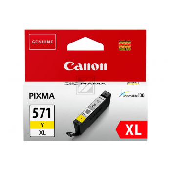 0334C001 CANON CLI571XLY Nr.571XL Pixma MG Tinte yellow HC 715Seiten