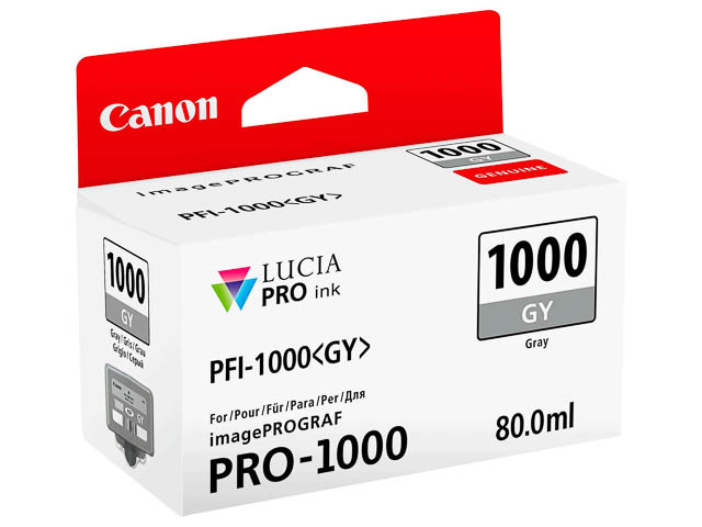 PFI1000GY CANON PRO1000 TINTE GREY 0552C001 80ml 1465Seiten